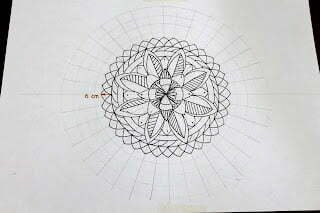 How to dot paint a mandala without drawing a mandala grid